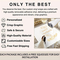 Rouleau de vinyle personnalisable et imprimable pour la décoration de la piste de danse de mariage, idéal pour les événements et les fêtes