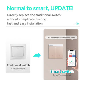 LEELEN interruptores de parede contrôle d'application personnalisé contrôle de rideau wifi interrupteur intelligent tuya zigbee <span class=keywords><strong>homekit</strong></span> interrupteur intelligent - Product Image 2