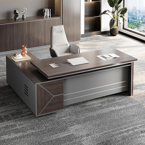 ชุดโต๊ะทำงานผู้บริหารรูปตัวแอล ทำจากไม้ ทันสมัย ทนทาน ปรับแต่งได้ เหมาะสำหรับใช้งานเชิงพาณิชย์ - Product Image 1