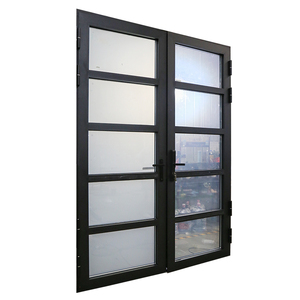 Hihaus personnalisé dimmable intimité verre aluminium double porte battante - Product Image 2