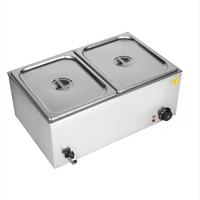 Chauffe-plats électrique 3 4 5 6 Ensemble buffet de table Bain-marie en acier inoxydable pour hôtels et restaurants Équipement de restauration
