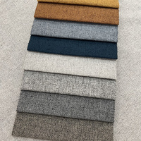 Tissu polyester aspect lin pour coussins Tapisserie d'ameublement de style salon simple avec motif imprimé pour doublure