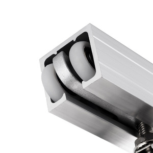 Rail de porte coulissante Jingteng en alliage d'aluminium épaissi, capacité de charge de 200 kg, design moderne et simple - Product Image 3