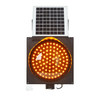 CadSolar CS-SW-406AJ Feu de signalisation solaire à économie d'énergie, design mince de 200 mm pour la signalisation aéroportuaire