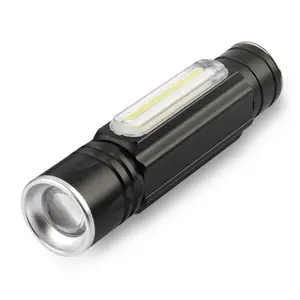 Llavero táctico de bolsillo de alto Lumen, Mini linterna Led magnética con carga USB, T6