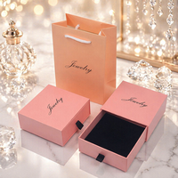Boîtes cadeaux personnalisées avec logo, couleur unie, pour bagues, colliers et boucles d'oreilles, pour la Saint-Valentin et les cadeaux de fiançailles