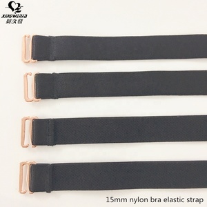 <span class=keywords><strong>Reggiseno</strong></span> elastico in Nylon nero opaco 15mm di buona qualità - Product Image 4
