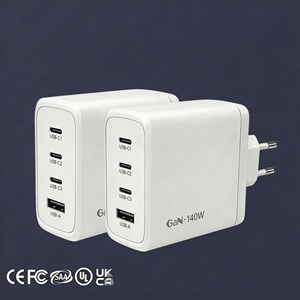 อะแดปเตอร์ชาร์จเร็ว GaN 140W สำหรับเดสก์ท็อป ชนิด Type-C PD3.1 สำหรับแล็ปท็อป รองรับแรงดันไฟฟ้าขาออก 20V พร้อมระบบป้องกันแรงดันเกิน - Product Image 3