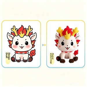 Peluche personnalisée, figurine de dessin animé douce, faible MOQ, développement OEM, échantillon pour cadeau et promotion - Product Image 1