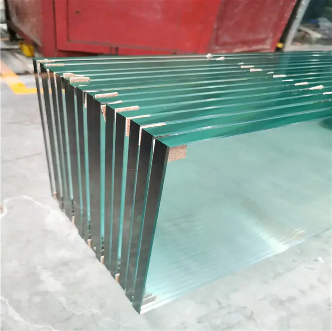Haute qualité personnalisé 3 mm - 19 mm clair sécurité trempé usine de verre de construction verre trempé plat à bas prix