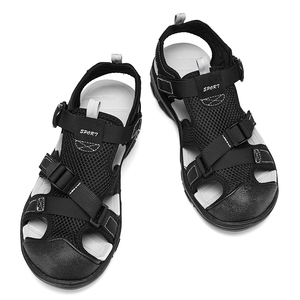 Men Eco Friendly Closed Toe Hiking <b>Sandals</b> Rivet Fixed No Adhesive Anti-Collision Toe Cap Non Slip Outdoor Beach Footwear - Product Image 3