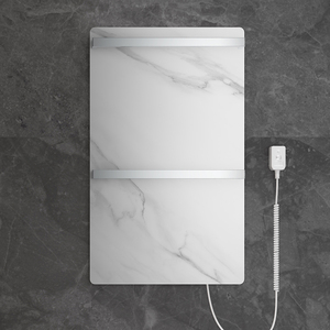 Snow Mountain – plaque de roche blanche en Fiber de carbone, chauffage de la salle de bain, serviette électrique, support de séchage - Product Image 5
