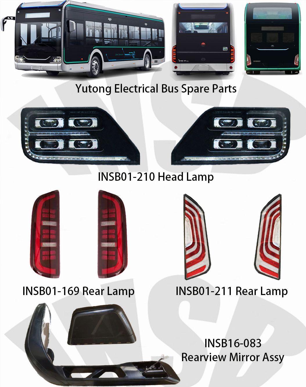 ZK6752 ZK6852 ZK6792 Bus Head Lamp Front Head Light Yvtong Bus