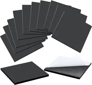 Black Foam Padding Self Adhesive Closed Cell Insulation Foam Sheet Thick Eva Anti Vibration Anti Slip Insulation Foam Pad
