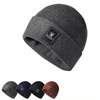 Berretto invernale in cotone di lusso da uomo di alta qualità personalizzato di alta qualità berretti con etichetta privata che mantengono caldi i cappelli lavorati a maglia per adulti