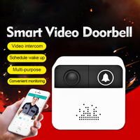 Sonnette intelligente sans fil WiFi avec caméra APP Surveillance à distance Super Mini visionneuse de sonnette vidéo numérique
