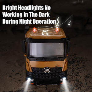 LEHOO Huina 1536 1/14 12CH Alloy <strong>RC</strong> <strong>Dump</strong> <strong>Truck</strong> Engineering Construction Car Remote Control <strong>Truck</strong> Gift for Boys - Product Image 4