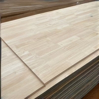 Panneau stratifié en bois de caoutchouc naturel durable, qualité AA, surface lisse poncée, 1220*2440mm, plaque de bois pour plateau de table
