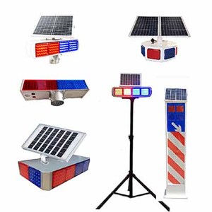Shengxinda năng lượng mặt trời an toàn giao thông Strobe Lights Led Bulb Red Blue Flash cho SHARP chuyển đường chéo cảnh báo đèn giao thông - Product Image 3