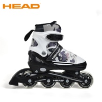 Patins à roulettes ajustables haut de gamme pour enfants - Tige en cuir et mesh, roulements ABEC-7, châssis en aluminium, pour l'extérieur