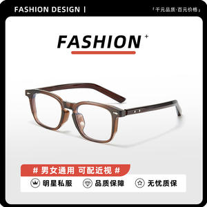 Montures de lunettes carrées tendance en TR90 avec verres en résine anti-lumière bleue, unisexe, monture complète, origine Danyang TR28031 - Product Image 5