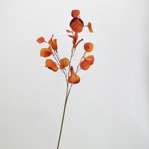 Искусственные осенние ветки листьев осины длинный стебель листвы растения оранжевые листья Спрей для вазы стол домашний коттедж украшение - Product Image 1