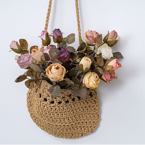 Rose d'été séchée à double tête style INS, fleur artificielle pour la décoration intérieure, vente en gros du fabricant Rose Wall - Product Image 5