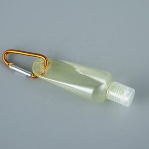 15/415คอCustom 30Ml 1OzพลาสติกPETGแขวนHand SanitizerเจลขวดCarabinerพวงกุญแจคลิปและฝาพับ - Product Image 3