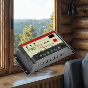 12V 24V 5A nhãn hiệu PWM năng lượng mặt trời sạc điều khiển hiệu quả năng lượng mặt trời phí quản lý thiết bị - Product Image 2