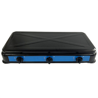 Réchaud à Gaz Portable 3 Feux Économique pour Intérieur, Excellent Rapport Qualité-Prix