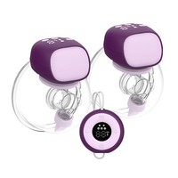 Tire-lait électrique portable avec fonction de massage, rechargeable par USB, batterie 1200 mAh, en silicone PP sans BPA
