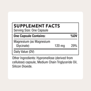 OEM ODM Glicinato de Magnesio Quelado, 90 Cápsulas Vegetales, 120 mg de Magnesio Elemental, Sin GMO, GMP, HACCP, ISO, Halal - Product Image 2