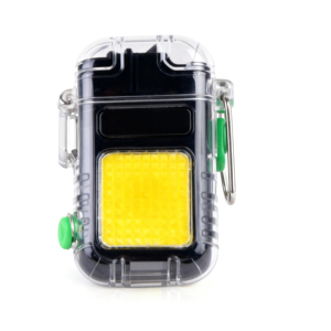 Có thể sạc lại COB Keychain đèn pin với điện tử nhẹ hơn-USB C trường hợp trong suốt, không thấm nước & Windproof thiết kế cho ngoài trời - Product Image 2