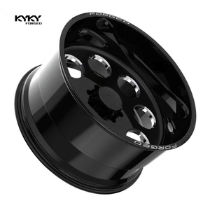 Ruedas Forjadas KYKY Pulidas Nuevas 20x10/20x12/20x14/22x10 con Tapas Centrales Flotantes 8x6.5/8x165.1/8x170/8x180 para Camionetas - Product Image 1