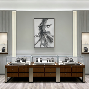 Vitrine <span class=keywords><strong>de</strong></span> présentation en verre à façade ouverte avec tiroirs pour magasin <span class=keywords><strong>de</strong></span> détail - Product Image 2