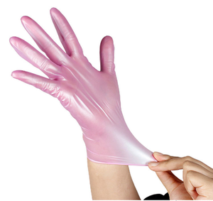 <span class=keywords><strong>Gants</strong></span> en nitrile jetables rose vif sans latex pour le nail art, la coiffure, le tatouage, les salons de beauté, les spas, le nettoyage, la restauration et la manucure - Product Image 5