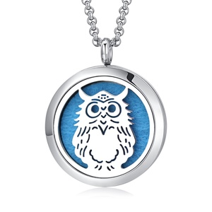Wholesale Custom Stainless Steel Classic Aromatherapy <b>Essential</b> <b>Oil</b> <b>Diffuser</b> Necklace Pendant for Anniversary - Product Image 1
