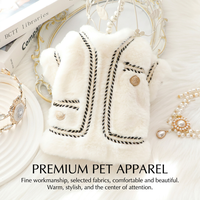 Vente en gros de manteaux en fausse fourrure pour chiens et chats, en coton et polyester, style classique, doux et chauds pour l'hiver, pour chiots et petits chiens, vente directe d'usine OEM