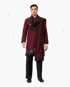 Shalwar Kameez pakistanais personnalisable en coton brodé, séchage rapide, coupe classique, toutes saisons, marque internationale Fashionista - Product Image 1