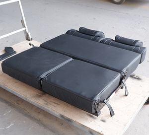 Asiento de Coche de Cuero de Alta Calidad de Fábrica, Convertible en Cama, Diseño Impermeable que Ahorra Espacio <span class=keywords><strong>para</strong></span> RV, con Portavasos y Bolsillo Lateral - Product Image 6