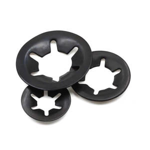 Usine Spot 304 Acier Inoxydable Noir Oxyde Club Roulement Clip Anneau Étoile Ressort <span class=keywords><strong>Rondelle</strong></span> De Verrouillage - Product Image 5