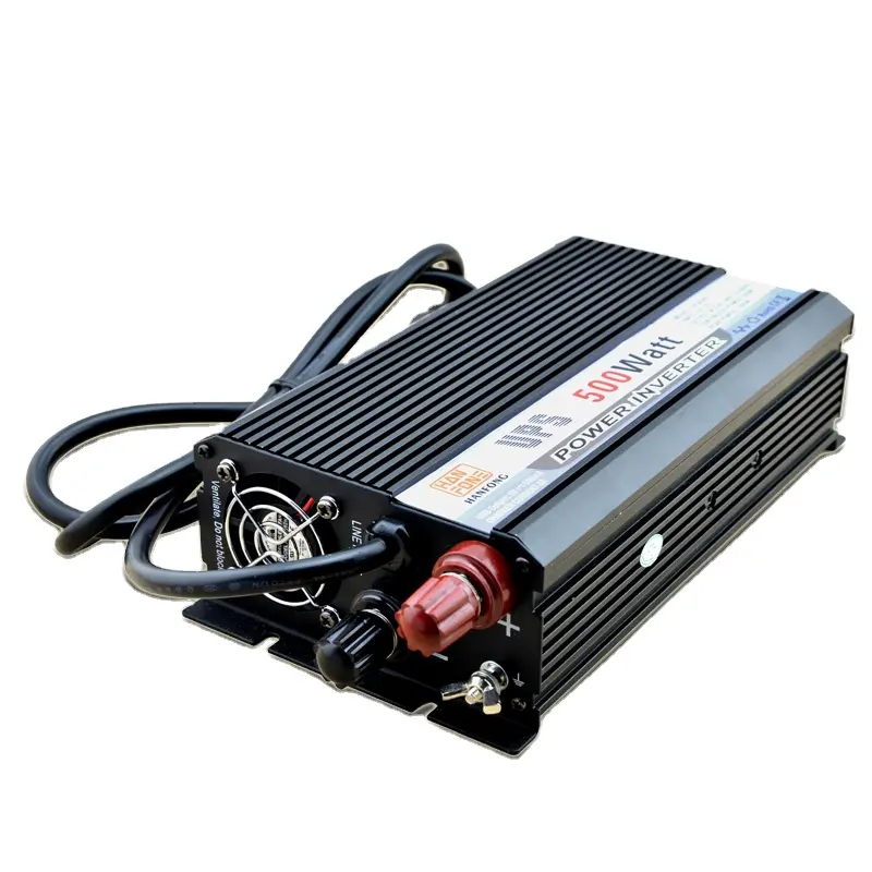 Built-in charger inverter 500w 12v 220v power inverter with battery charger for home appliances