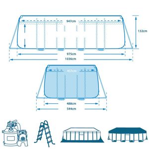 <span class=keywords><strong>Piscine</strong></span> hors sol rectangulaire <span class=keywords><strong>Intex</strong></span> 26374 Ultra Frame, gonflable, noire, avec couverture de <span class=keywords><strong>piscine</strong></span> et accessoires - Product Image 5