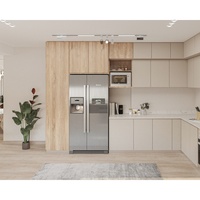 Meubles de cuisine modulaires sur mesure en bois, design moderne, prêts à assembler, portes en MDF, ensemble de meubles pour la maison, fabriqué en Chine