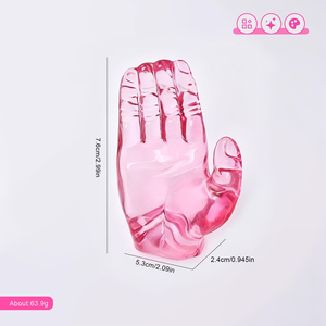 Support de rangement portable en acrylique transparent en forme de barre, à 5 compartiments, multicolore, pour pinceaux et stylos de <span class=keywords><strong>nail</strong></span> <span class=keywords><strong>art</strong></span> en forme de main - Product Image 6