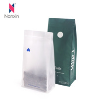 Sac à café refermable de qualité alimentaire personnalisé de 500 g 1 kg, pochette à fermeture éclair MONO PE avec valve d'air, haute barrière, recyclable, fond plat