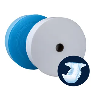 Custom white blue sss non-woven fabric diamond shape pp spunbond hydrophilic non woven fabric roll for baby diaper