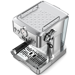 <span class=keywords><strong>Cafetera</strong></span> <span class=keywords><strong>semiautomática</strong></span> de 20 bares de acero inoxidable de 58MM, máquina de capuchino Latte con tanque de agua extraíble de 1,8 l para Hotel doméstico - Product Image 3