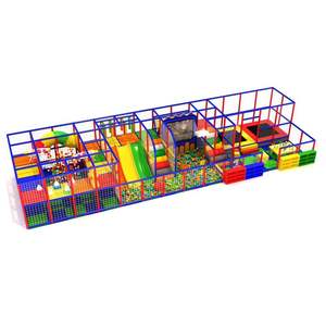 Fabricante Mayorista de Equipos de Juegos Infantiles Comerciales para Interiores con Piscina de Pelotas, Tobogán, Red de Escalada y Estructura de Trampolín - Product Image 1