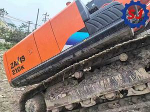 Ventas globales de excavadoras hidráulicas usadas Hitachi ZX210K de brazo corto, de alta resistencia y con orugas, de alta calidad. - Product Image 6